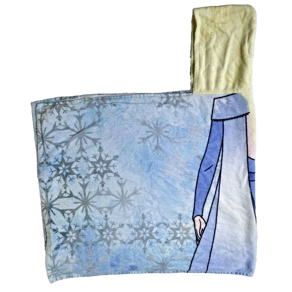 DISNEY FROZEN HOODED TOWEL, 100% Cotton, Bath Wrap, Pool, Swim, 22